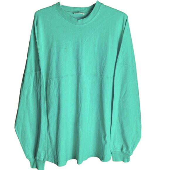 Nantucket Spirit Jersey Long Sleeve Mint Green Oversized Tee Shirt Women’s L - Picture 3 of 5